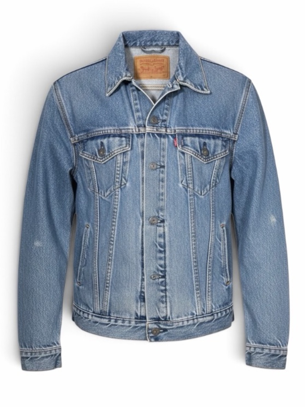 Levi’s Original Trucker Jacket Light Wash Denim Jean Jacket Medium